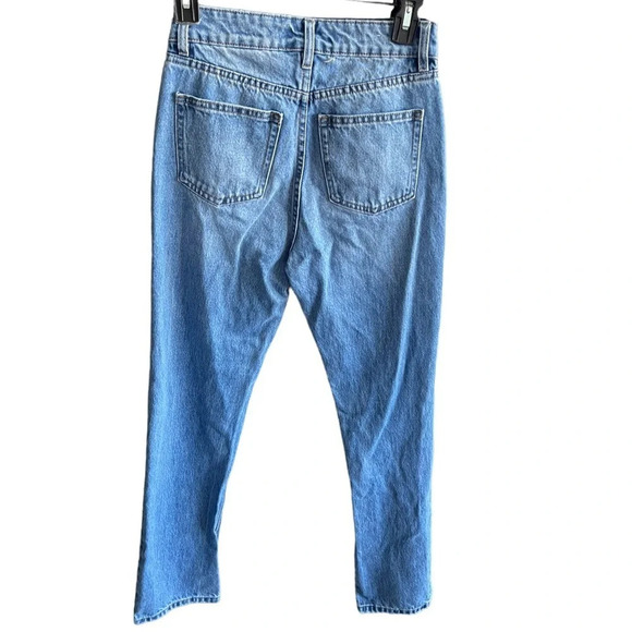 H&M High Rise Straight Leg Jeans Size 2 - Picture 5 of 5